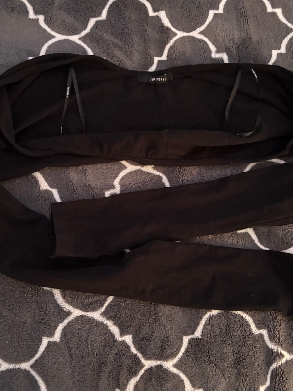Forever 21 Black Top with Crew Neck